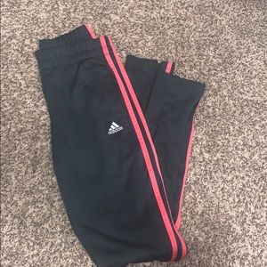 Adidas three striped sweatpants